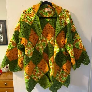 Honeybea Travelers Coat - afghan blanket jacket